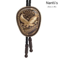 Corbatin Vaquero - TM-28263 Western Bolo Tie. Corbatin vaquero hecho de alpaca y cordon de cuero trenzado, el metal es grabado. Hecho en Mexico. Nickel Silver Western Bolo tie, also called bola tie or shoestring necktie - Braided leather cord with decorative engraved metal tip. Made in Mexico. Medidas Aproximadas / Approximate Measurements: Metal Tip / Adorno Metalico = 2" x 1.5" Braided Leather Cord / Cordon = 38" Nantli's Fashion & More - Tradición de México. Venta solamente en Estados Uni Bola Tie, Western Bolo Tie, Bolo Ties, Engraved Metal, Bolo Tie, Neck Ties, Cool Fits, Nickel Silver, Braided Leather