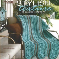 the cover of an easy crochet afghan book