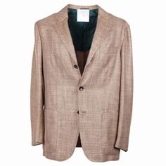 ad eBay - Find many great new & used options and get the best deals for Kiton Soft-Constructed Woven Cashmere-Silk-Linen Sport Coat 42R (Eu 52) NWT at the best online prices at eBay! Free shipping for many products! Linen Sport Coat, Green Interior, Silk Linen, Suit Separates, Sport Coat, Ebay Finds, Cashmere, Silk, Free Shipping