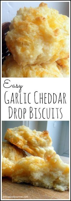 easy garlic cheddar drop biscuits are the perfect appetizer for any occasion