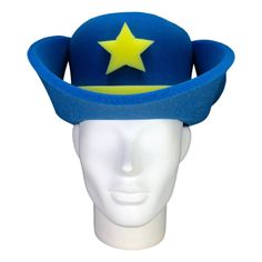 Cowboy Hat - Foam Party Hats Inc Sheriff Hat, Hats Cowboy, Foam Wigs, Foam Party, Cowboy Decorations, Western Parties, Halloween Costume Shop, Funny Hats, Top Hats