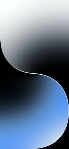 an abstract blue and white background with curved curves in the center, on a black background