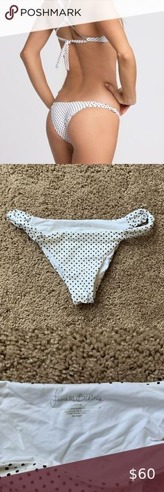 Franki’s Bikinis Malibu bottoms Brand new without tags Never worn or even tried on Frankie's Bikinis Swim Bikinis White Tie-side Bottoms For Sunbathing, White Bikinis, Frankies Bikinis, Womens Swim, Crochet Bikini, White Black, White And Black, Brand New, Tags