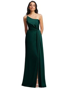 Evening Cocktail Party, Satin Gowns, Skirt Satin, Draped Bodice, Fall Wedding Guest Dress, Trumpet Gown, Bridesmaid Dress Styles, Trumpet Skirt, Draped Skirt