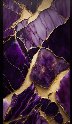 purple and gold marble textured with metallic foil