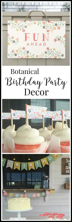 an image of a birthday party with cupcakes