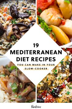 the top ten mediterranean diet recipes you can make in your slow cooker, including meats and vegetables