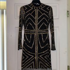 Nwt. Never Been Worn. Gianni Bini, Size 4, Mini Dress, Womens Dresses, Women Shopping, Dresses, Gold, Black, Color