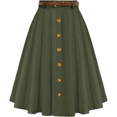 95% Polyester, 5% Spandex Imported Zipper Closure Machine Wash Retro Design: Vintage Skirt Features Seven Decorated Buttons In The Front, Detachable Belt,Midi Length And Pockets, You Can Put Small Things Like Mobile Phone, Keys Into It, High Waisted, A-Line Design, Classic Solid Color Spring & Summer Need Cute Midi Skirts! No Matter What Body Type You Are, This Must-Have Skirt Is A Good Choice For Your Summer. This Women's Skirt Flows Naturally When You Walk And Perfectly Shows Your Personality. High Waisted Black Skirt, Victorian Skirt, Midi Skirt With Pockets, Classic Skirts, Midi Flare Skirt, Tie Skirt, Black Denim Skirt, Skirt Belt, Black Midi Skirt