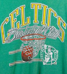 a t - shirt with the words celtics basketball club on it's chest