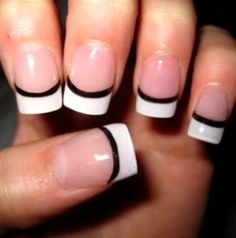 Different Simple Nail Art Designs Wedding Day Nails, Nagel Tips, Easy Nails, French Nail Art, White Nail Designs, Simple Nail Art Designs, Blue Nail