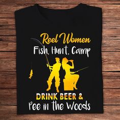 Get your product: Real Women Fish-Hunt-Camp & Drink Beer Shirts
1. PRODUCT INFORMATION:

Proudly printed in America
5.3 oz, unisex fit
Heavy cotton, classic midweight fabric
Material: 100% cotton | Dark Gray: 50% cotton:50% polyester | Light Gray: 90% cotton:10% polyester
Double-needle stitched neckline, bottom hem, and sleeves
Quarter-turned to eliminate center crease
7/8 inch collar
Tear-away label
Machine-wash safe
Copyrighted artwork
2. SIZE CHART:
3. RETURN:
We will gladly issue you a repla Drink Beer, Fishing Women, Beer Shirts, T Shirt Printing, Stylish Shirt, Drinking Beer, Real Women, Long Sleeve Sweatshirts, Classic Design