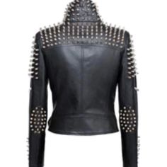 Brand New - Never Worn What Jordy C Wore Studded Vegan Leather Motorcycle Jacket. Perfect Condition With Beautiful Cold And Silver Studs And Belt Included. Studded Fitted Biker Jacket For Fall, Fall Fitted Studded Biker Jacket, Fitted Studded Biker Jacket For Fall, Fitted Biker Jacket With Studs For Fall, Studded Fitted Biker Jacket With Long Sleeves, Trendy Fitted Leather Jacket With Studs, Trendy Black Studded Outerwear, Fitted Black Leather Jacket With Rivets, Fitted Leather Jacket With Studs For Party