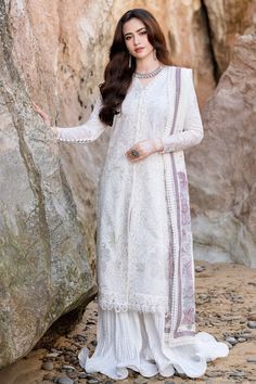 Eid Dress, Top Clothing Brands, Angrakha Style, Designer Brands Fashion, Pakistani Lawn Suits, Eid Dresses, Lawn Suits, Organza Dupatta, Pakistani Designers