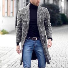 Gentleman Mode, Casual Outwear, Long Overcoat, Peacoats, Mens Fashion Smart, Mens Fashion Rugged, Hipster Mens Fashion, Long Wool Coat, Rugged Style