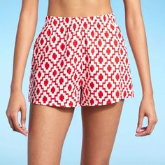 Women's Pull-on High Waist Cover Up Shorts - Shade & Shore™ : Target Linen Gauze, Yellow Ombre, Crochet Cover Up, Coverup Skirt, Beach Skirt, Gauze Fabric, Midi Short Sleeve Dress, Geo Print, Beach Inspired