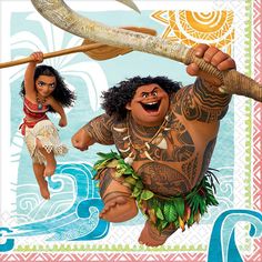 Disney Moana Napkin (L) 16ct - Toy World Inc Movie Theme Decorations, Disney Moana Birthday Party, Moana Maui, Luau Decorations, Moana Disney, Moana Birthday Party, Moana Party, Moana Birthday, Birthday Napkins