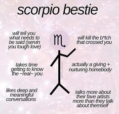 the zodiac sign for scorpio bestie