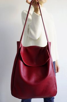 Red Soft Leather Bag For Fall, Burgundy Square Leather Shoulder Bag, Red Soft Leather Satchel For Fall, Everyday Red Satchel For Fall, Burgundy Soft Leather Shoulder Bag With Double Handle, Modern Burgundy Shoulder Bag With Soft Leather, Red Leather Hobo Bag For Fall, Burgundy Soft Leather Tote Shoulder Bag, Everyday Burgundy Satchel Shoulder Bag