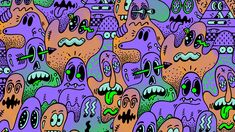 an image of many different colored monsters