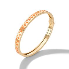 L'Arc de DAVIDOR Bangle PM Elegant 14k Gold Orange Jewelry, Modern Hallmarked Gold Bracelet, Orange Bracelet For Formal Occasions, Formal Orange Bracelet Jewelry, Formal Orange Bracelet, Yellow Gold Bangle With Bracelet Strap, Elegant Orange Gold-plated Jewelry, Elegant Orange Gold Plated Jewelry, Elegant Orange Bangle Bracelet