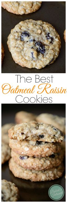 the best oatmeal raisin cookies are made with only three ingredients, and they