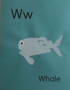 a poster with the word ww on it and a fish in front of it