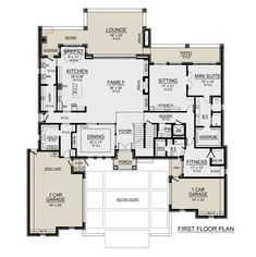 the first floor plan for this home