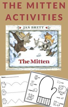 the mitten worksheet for preschool and pre - k students to learn how to read