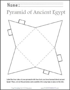 an ancient egypt lesson on how to draw the pyramids with pictures and instructions for kids