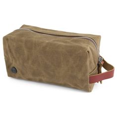 Khaki Finch Waxed Canvas Washbag | In stock! | Lucleon Khaki Colour, Chalk Bags, Steampunk Clothing, Waterproof Watch, Emo Fashion, Waxed Canvas, Waxed Cotton, Wash Bags, Toiletry Bag