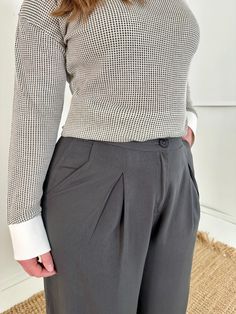 Box Pleat Dress Pant Box Pleat Dress, Pleat Dress, Box Pleats, Dress Pant, Pleated Dress, Grey, Pants, Trousers