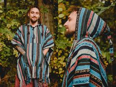 🌟 Embrace the Hippie Vibes with our Long Hood Thick Cotton Poncho 🌟 Wrap yourself in warmth and style with our handcrafted Hooded Hippie Poncho, a true embodiment of the free-spirited hippie lifestyle. Made from thick gheri cotton, this poncho is designed for comfort and durability, perfect for embracing the cooler seasons. 🍂 Features 🍂 Warm and Snug: Crafted from premium, heavyweight gheri cotton, this poncho will keep you cozy on chilly days and nights, making it an essential addition to y Casual Outdoor Poncho, Casual Long Sleeve Poncho For Outdoor, Hooded Cotton Poncho For Festival, Casual Hooded Poncho For Festival, Hippie Hooded Poncho For Festivals, Hippie Long Sleeve Poncho For Festival, Multicolor One-size Poncho For Outdoor, Bohemian Multicolor Poncho For Outdoor, Multicolor One Size Poncho For Outdoor