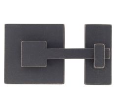 an image of a pair of black square hooks