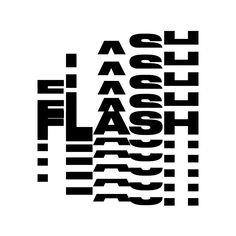 black and white text that reads, i am able to use the word flash in this image