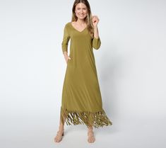 Western-inspired and ready for a night out, Renee's maxi dress is made for movement, with a playful fringed hem to make twirling mandatory. And when you've exhausted your best two-steppin' dance moves, Como Jersey makes taking a two-(or 10-)minute seated breather welcomingly comfortable. From Women with Control®. Spring Maxi Dress With Fringe, Spring Fringe Maxi Dress, Maxi Jersey Dress, Dance Moves, 10 Minute, Dress Skirt, Night Out, Fashion Dresses, Take That