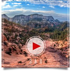 an image of a mountain landscape with a red arrow in the middle