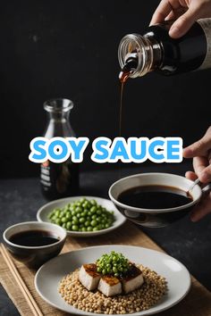 A photo of a  Soy Sauce which is a type of dairy free sauces Whole 30 Diet