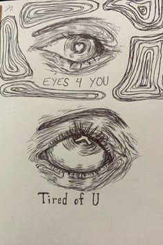 an eye with the words eyes 4 you tried to u