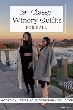 See our list of 19+ must-try fall winery outfits! 🍁 🍷 Whether you're planning a California wine tasting adventure or simply visiting a vineyard for a stroll in the cold, we've got you covered! From cute jeans to flirty skirts, and dresses, you'll love these fall winery outfit ideas! Cheers to a season of unforgettable moments and fabulous style with these chic outfits! ✨ Wine Tasting Date Outfit, Indoor Wine Tasting Outfit, Cold Wine Tasting Outfit, Napa Valley Outfits Winter, Mexico Winery Outfit, Black Women Winery Outfits, Napa Style Clothing, Outfits For Valle De Guadalupe, Napa Valley Outfit Fall Wine Tasting