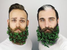 Clover Hair, Happy St Patty's Day, Glitter Images, Beard Hairstyle, Swag Men, Glitter Decor