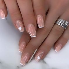 Pink Acrylic Nails, Elegant Nails, Bridal Nails, Classy Nails