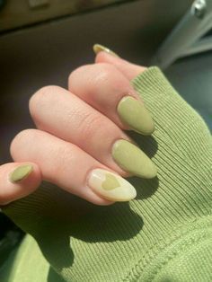 Green Nail, Basic Nails, Her Nails, Soft Nails, Nail Swag, Dream Nails, Fire Nails