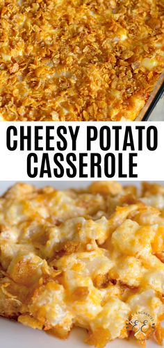 cheesy potato casserole is an easy and delicious side dish for dinner