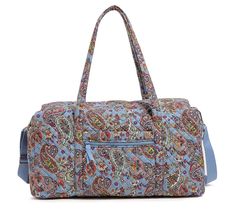 Road tripping just got so stylish, thanks to this adorably printed duffel bag. From Vera Bradley. Casual Multicolor Travel Bag For Overnight Trips, Casual Multicolor Bag For Overnight Trips, Casual Multicolor Duffle Bag For Weekend Trips, Vera Bradley Weekender Bag, Aesthetic Warning, Vera Bradley Prints, Travel Duffel Bag, Bag Aesthetic, Bags Aesthetic