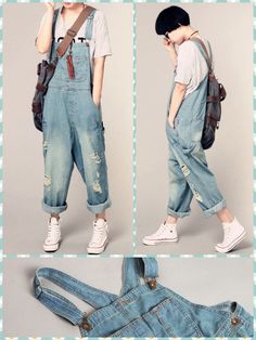 Overalls Outfit Grunge, Oversized Overalls Outfit, Edgy Club Outfits, Goth Vaporwave, Aesthetic Clothes Pastel, Vaporwave Outfit, Overalls Aesthetic, Oversized Overalls, Overalls Fit