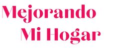 some type of font that is red and white with the words mejorando mi hogar on it