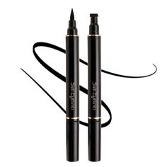 PRICES MAY VARY. Double-ended Design: Dual-ended winged eyeliner stamp, with a black ink liner on one end and an wing stamp on the other. Helps you quickly draw a wing liner to create a natural wing cat eye liner. Black Liquid Eyeliner: Delicate texture and intense color. Contains a quick-drying formula that dries instantly. Provides a soft matte eyeliner look that is suitable for different skin tones and different makeup styles. Long-lasting & Waterproof: The waterproof eyeliner stamp is made w Different Eye Shapes, Winged Cat, Wing Liner, Matte Eyeliner, Eyeliner Stamp, Winged Eyeliner Stamp, Cat Eyeliner, Different Skin Tones, Makeup Beginners