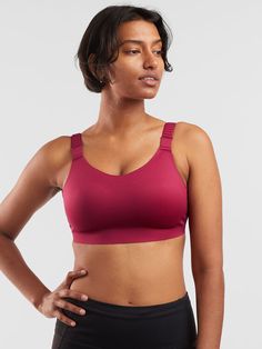 Brooks Running Adjustable Sports Bra Run It All | Title Nine Supportive Padded Activewear For Gym, Supportive Padded Activewear For Training, Padded Supportive Activewear For Workout, Sporty Padded Supportive Activewear, Padded Athleisure Activewear For Running, Supportive Padded Activewear For Workout, Sporty Padded Running Activewear, Padded Supportive Sportswear For Sports, Supportive Padded Sports Activewear