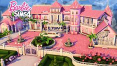 barbie's mansion is shown in this animated scene from the video game barbies